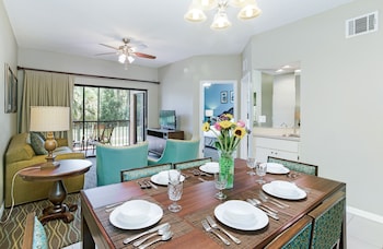 Dining experience in room at Alhambra Villas