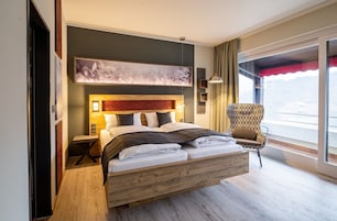 Deluxe Double Room, Balcony | In-room safe, desk, laptop workspace, blackout drapes