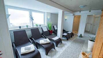 Sauna, body treatments, aromatherapy, body wraps, body scrubs, facials