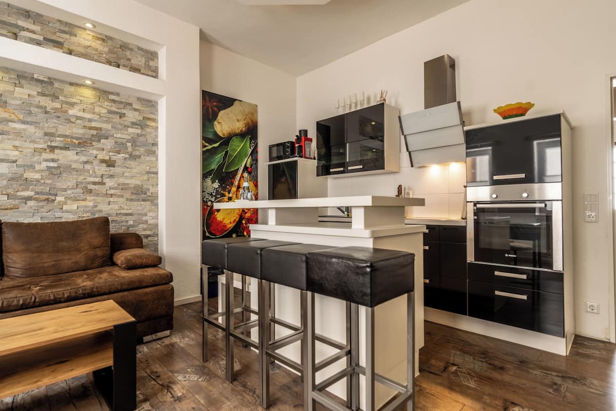 deluxe apartment, 1 queen bed with sofa bed | private kitchen