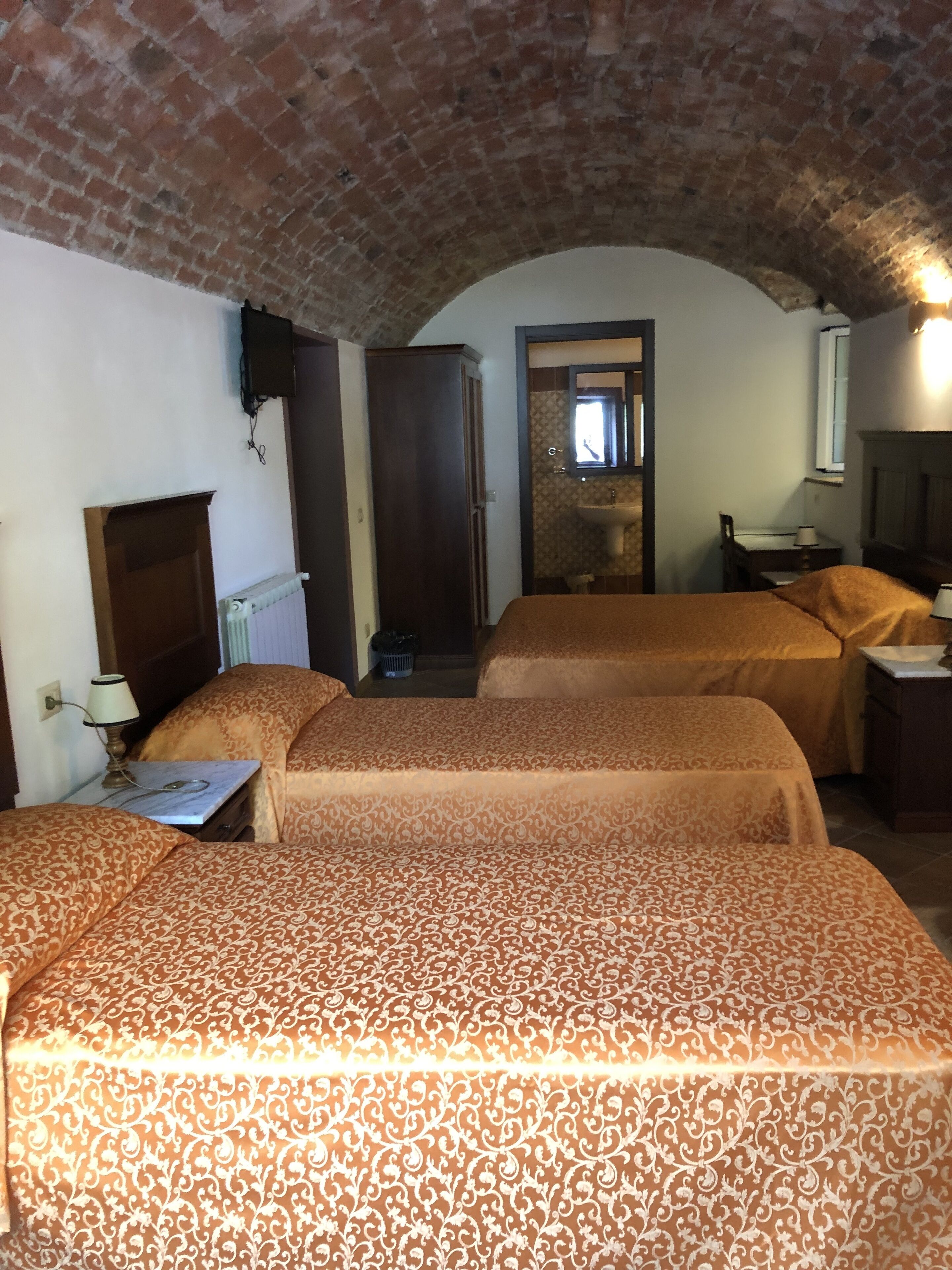 Standard-Dreibettzimmer | Italienische Bettbezüge von Frette, hochwertige Bettwaren