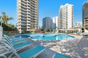 Indoor pool, 2 outdoor pools, pool loungers - ULTIQA Beach Haven At Broadbeach (Broadbeach)