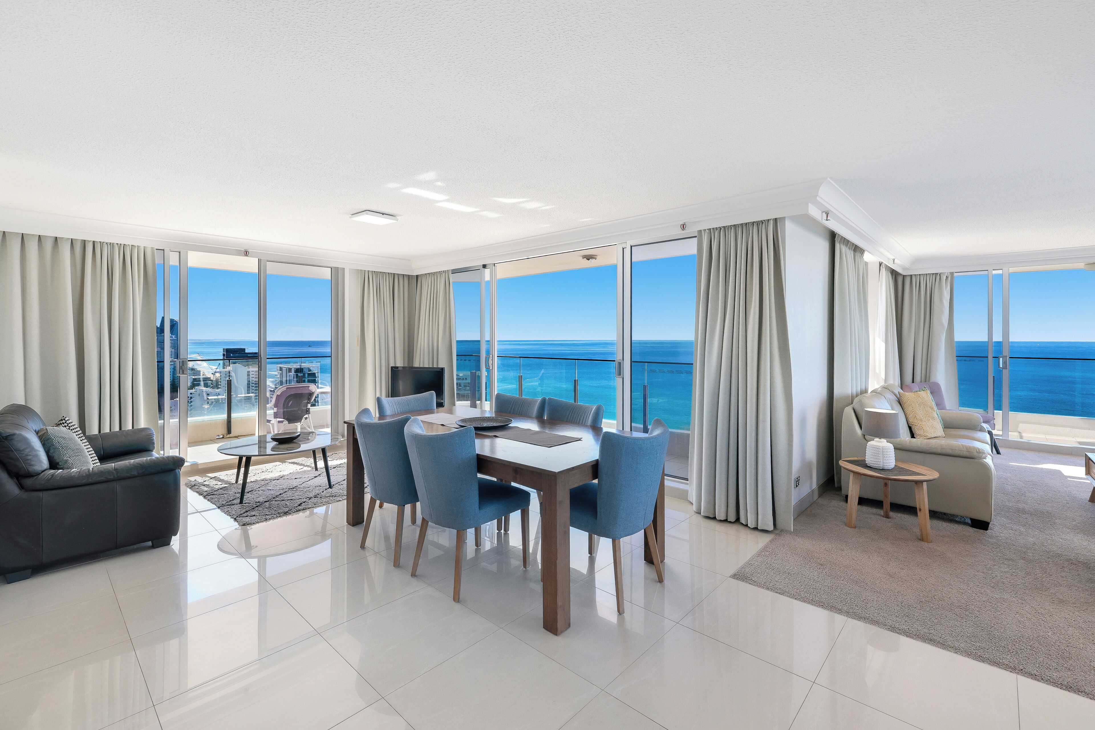 Three Bedroom Ocean View Sub Penthouse | Living area | TV