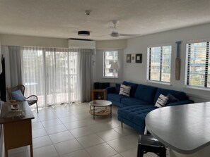 Beach Haven, 2 Bedroom | Living area | TV - Nautilus Mooloolaba (Mooloolaba)