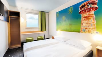 Doppelzimmer | Schreibtisch, schallisolierte Zimmer, kostenloses WLAN, Bettwäsche