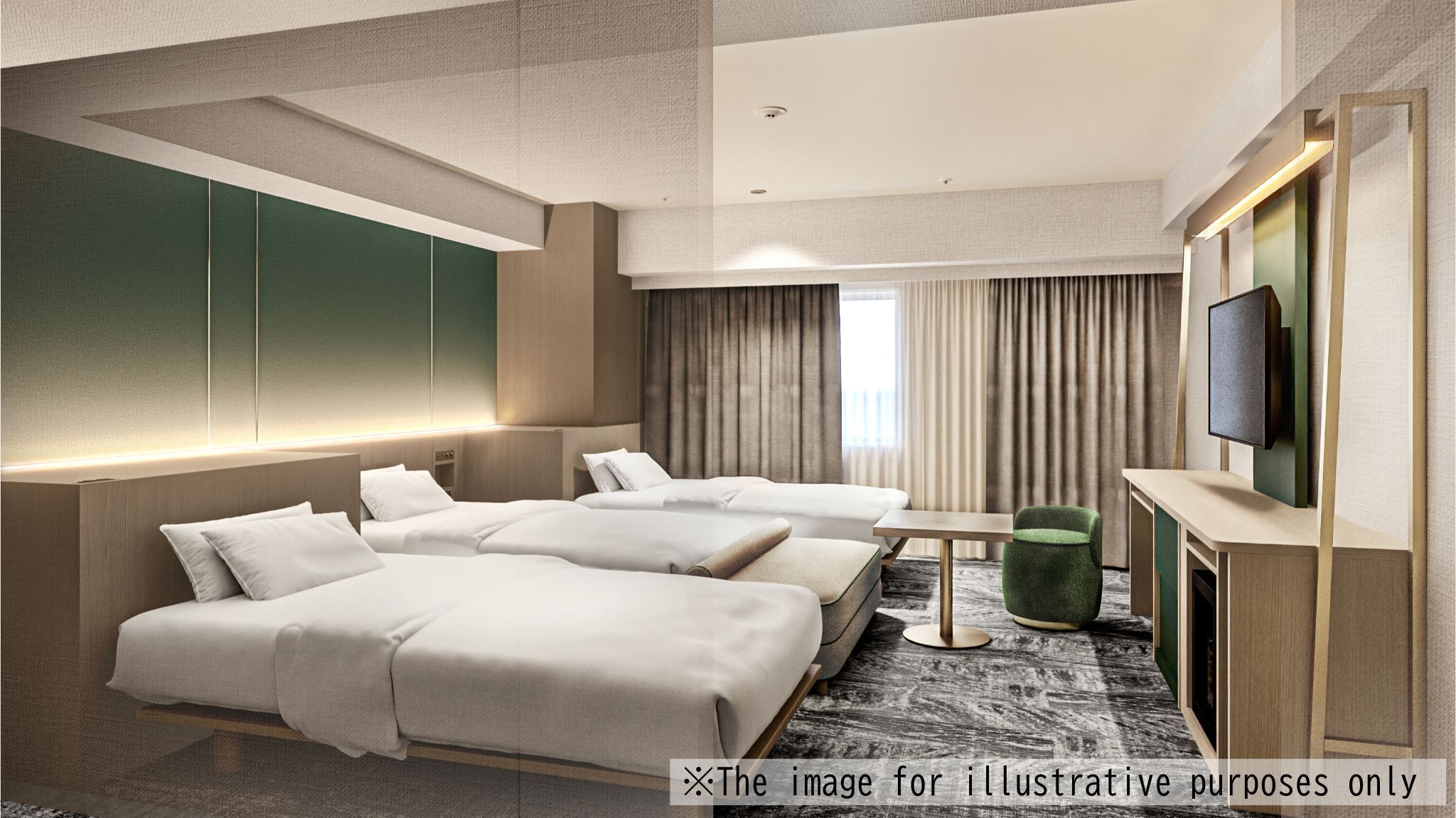 Quarto triplo superior, para não fumantes | Roupas de cama premium, edredons de pluma, escrivaninha