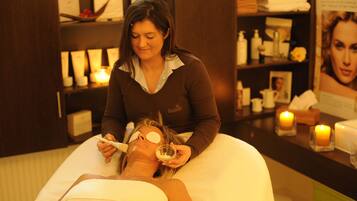Sauna, hot tub, body treatments, hot stone massages, sports massages