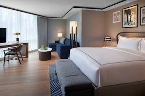 Chambre « Premier », 1 trÚs grand lit, non-fumeurs | Draps en coton égyptien, literie de qualité supérieure
