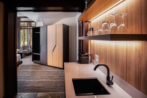 Studio Suite, 1 King Bed, Lake View | Premium bedding, pillowtop beds, in-room safe, blackout drapes - Nita Lake Lodge (Whistler)