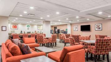 Free daily self-serve breakfast