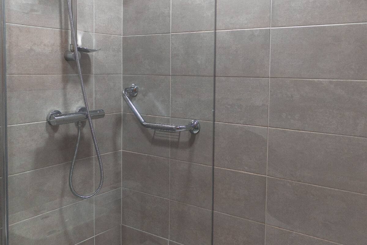 free toiletries, hair dryer, towels