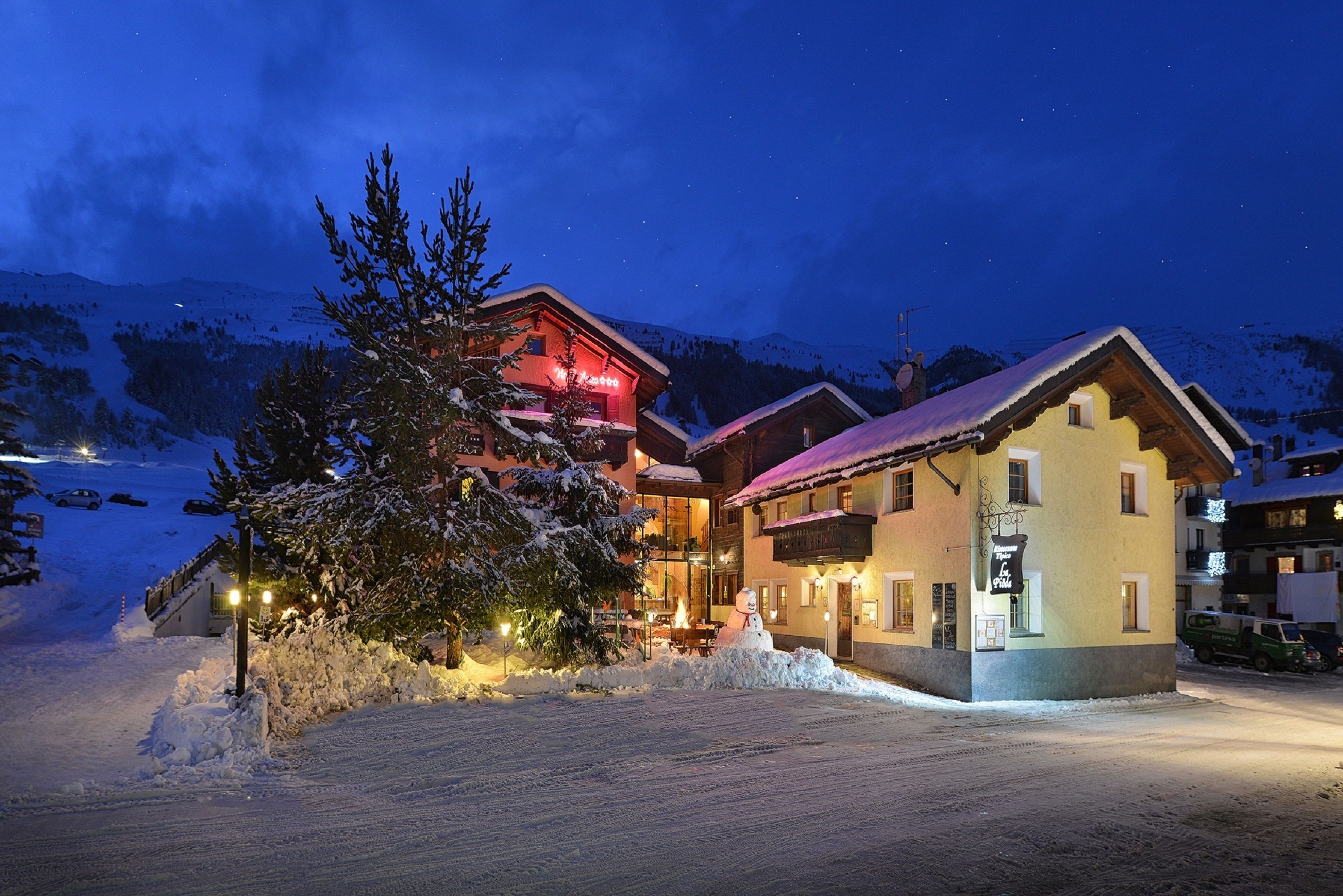 Front of property – evening/night