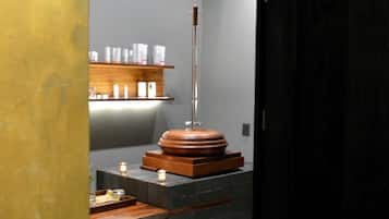 Couples treatment rooms, Turkish bath, body treatments, aromatherapy