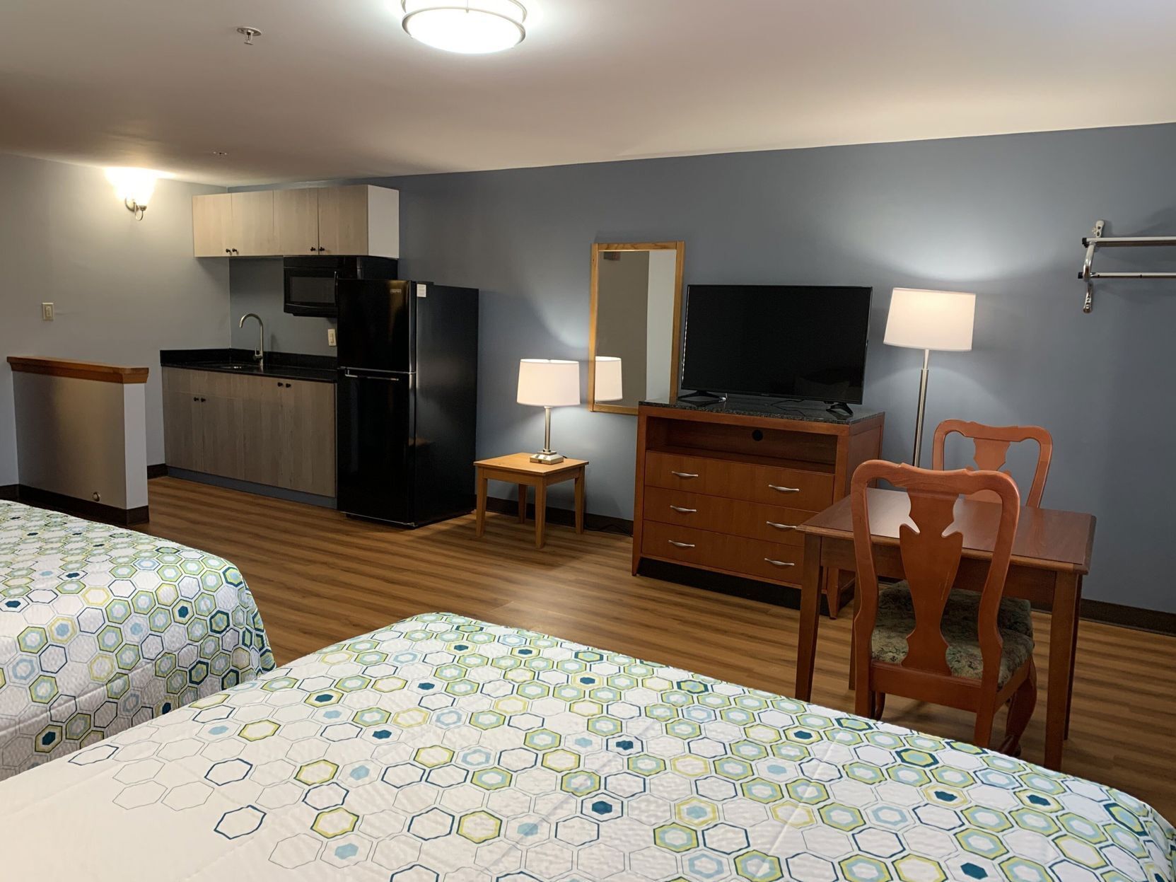 Free WiFi, bed sheets, alarm clocks, wheelchair access