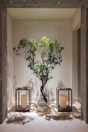 Couples treatment rooms, sauna, hot tub, steam room, body treatments