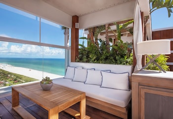 Rooftop terrace at 1 Hotel South Beach