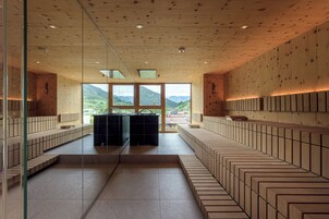 Sauna seca, banheira de hidromassagem, sauna a vapor