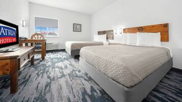 Iron/ironing board, free WiFi, bed sheets, alarm clocks