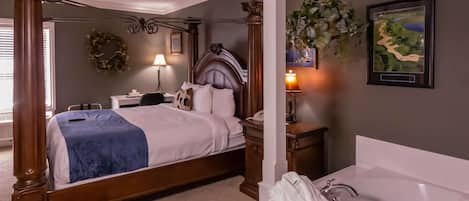 Pillowtop beds, desk, blackout drapes, soundproofing