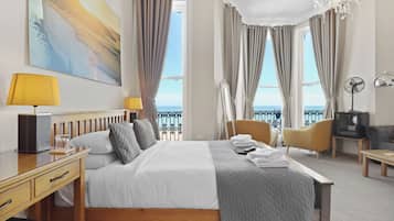 Superior Suite, Sea View (King bed, first floor) | Iron/ironing board, free WiFi, bed sheets