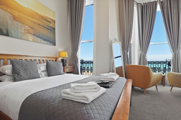 Superior Suite, Sea View (King bed, first floor) | Iron/ironing board, free WiFi, bed sheets