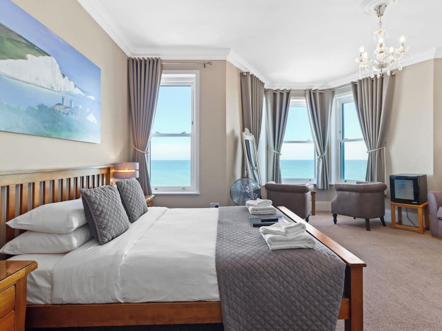 Family Room, Sea View (2nd floor) | Iron/ironing board, free WiFi, bed sheets