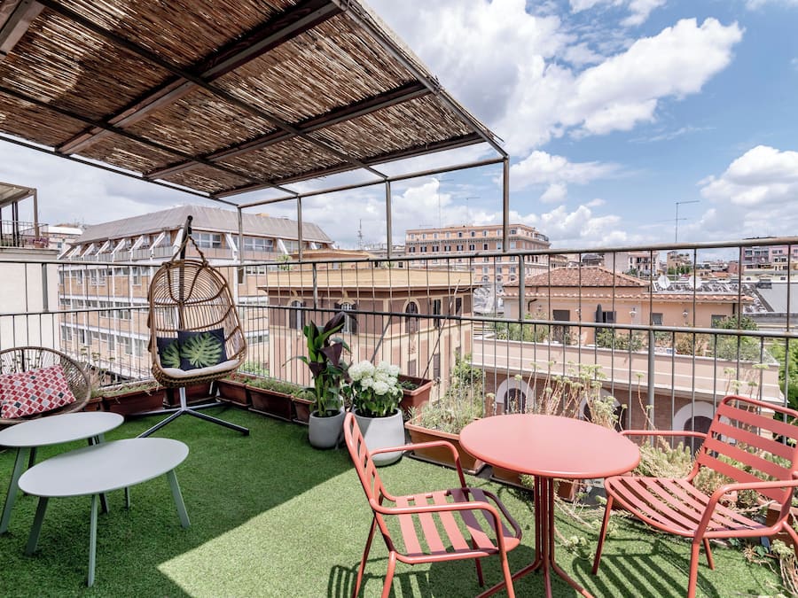 Panoramic Double Room, Terrace | Minibar, in-room safe, desk, free WiFi