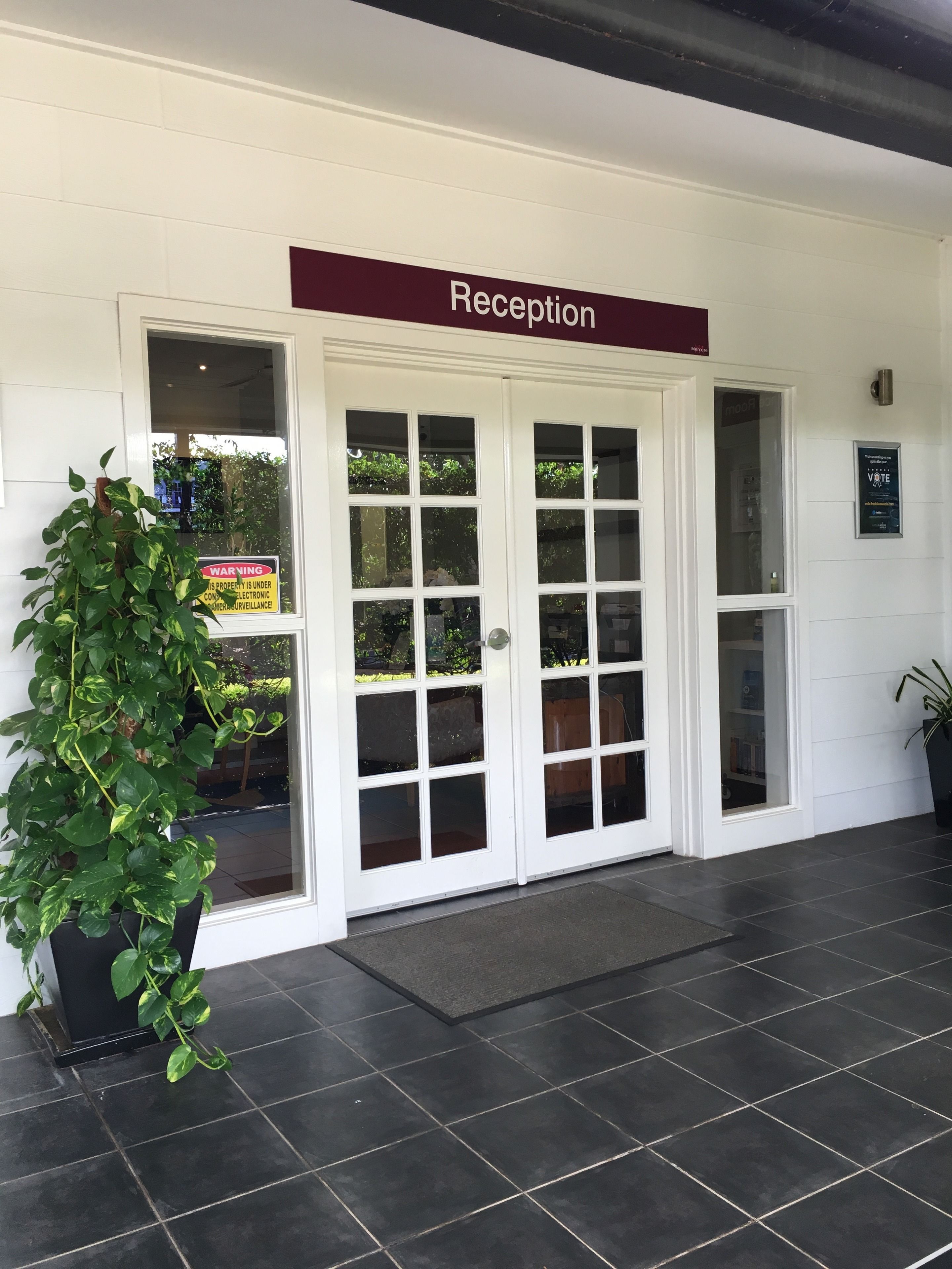 Interior entrance