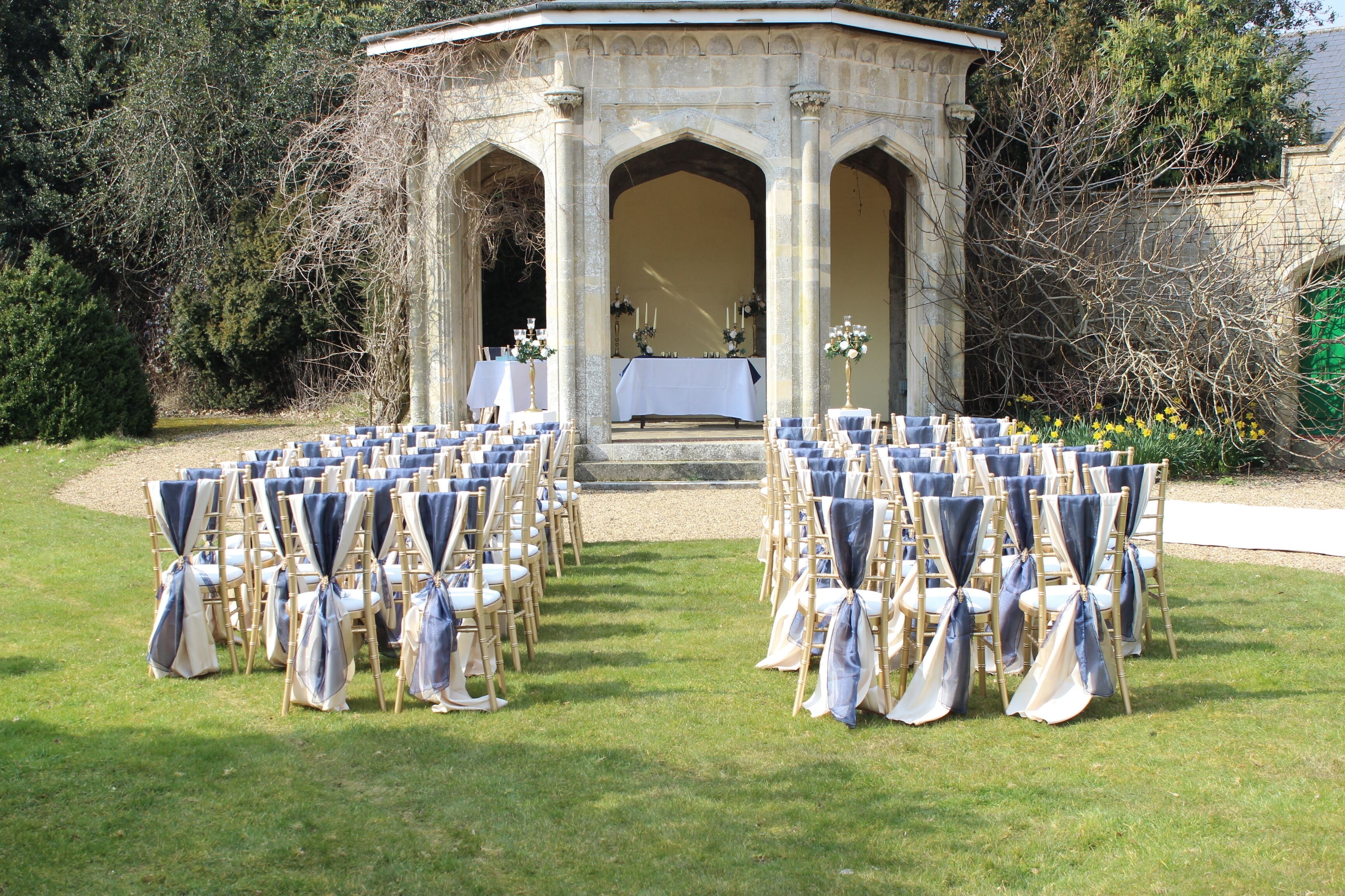 outdoor wedding area