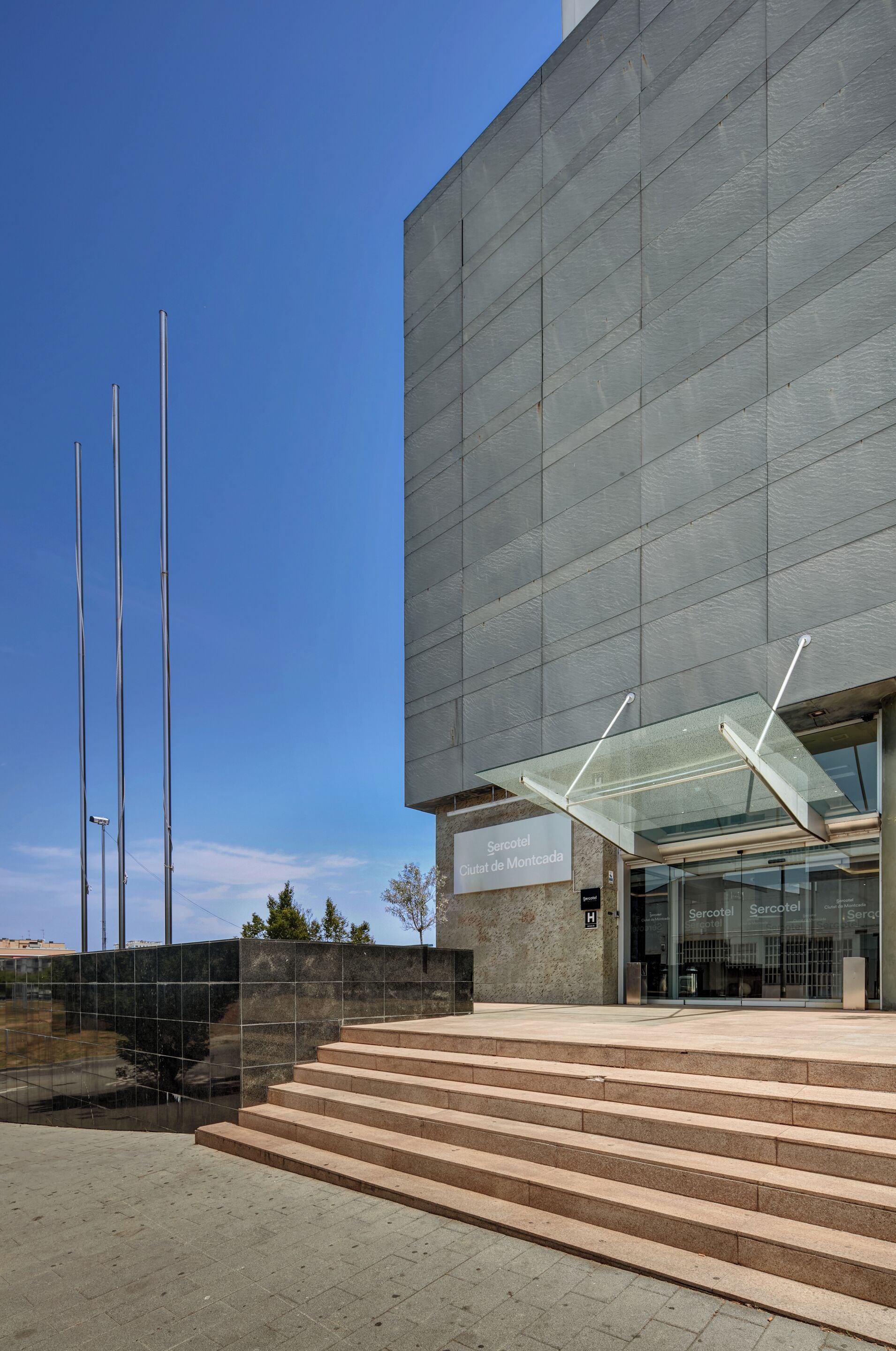 Voorkant van accommodatie