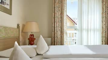 Double Room, Balcony ( or terrace,land view) | Hypo-allergenic bedding, minibar, in-room safe, blackout drapes