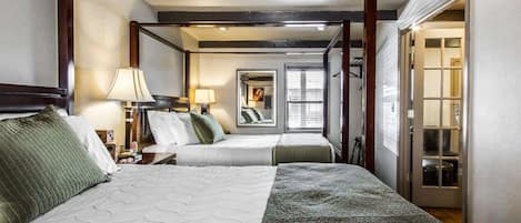 Suite, 2 Queen Beds, Non Smoking | Soundproofing, free WiFi, bed sheets