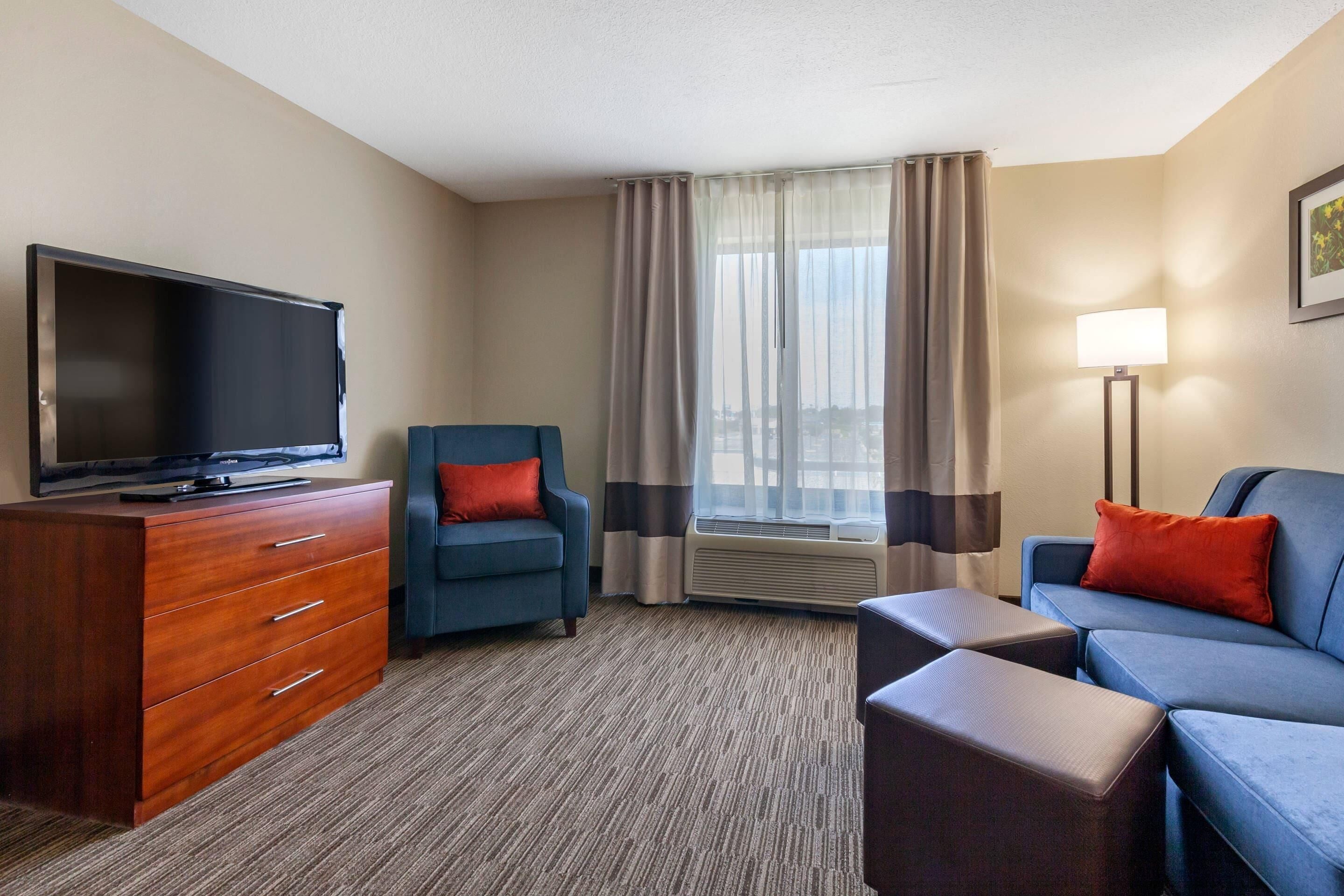 suite, multiple beds, accessible, non smoking (efficiency) | desk, blackout curtains, iron/ironing board, free wifi