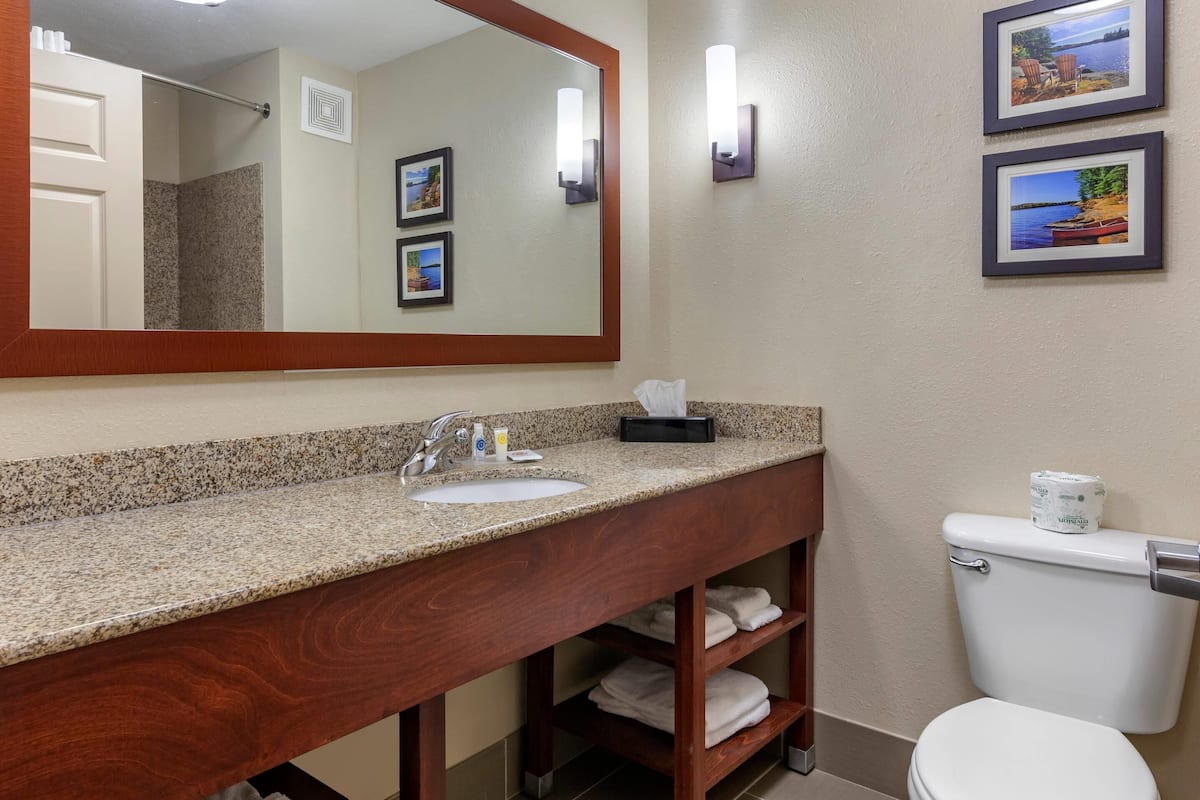 Desk, blackout curtains, iron/ironing board, free WiFi