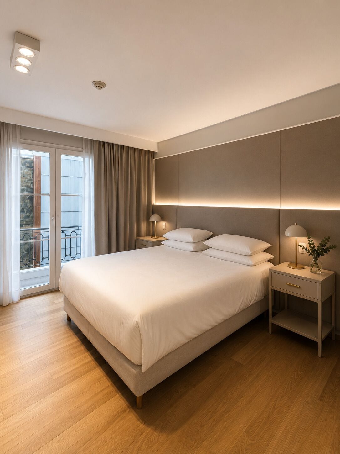 Deluxe tweepersoonskamer, bubbelbad | Luxe beddengoed, donsdekens, pillowtop-bedden, een minibar