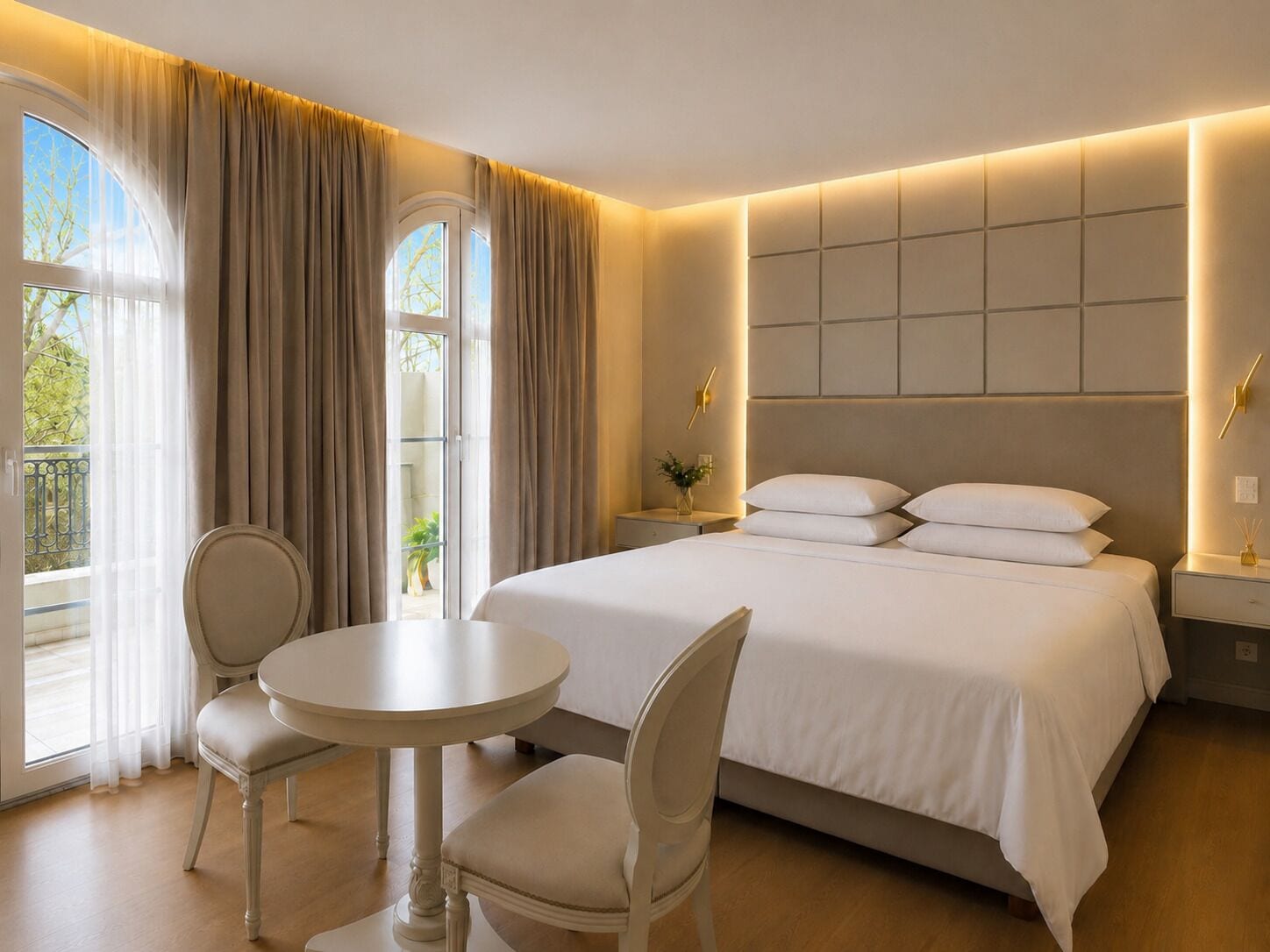 Suite (Baires) | Luxe beddengoed, donsdekens, pillowtop-bedden, een minibar