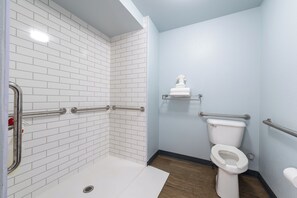 Room, 2 Queen Beds, Accessible, Non Smoking (Pet Friendly, Bathtub) | Bathroom | Free toiletries, hair dryer, towels, soap