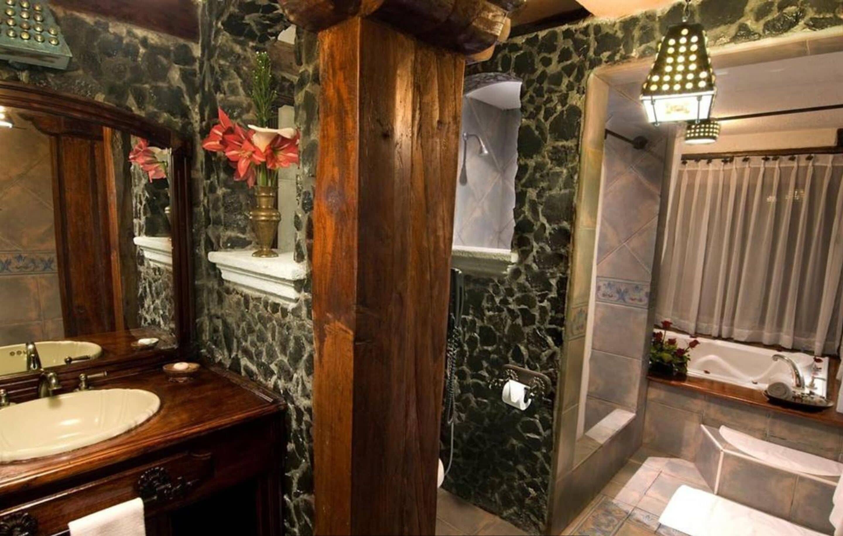 junior suite, jetted tub | bathroom | hair dryer, bathrobes, towels