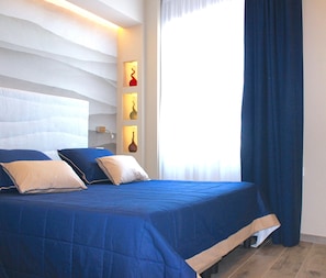 Chambre Deluxe double, non-fumeur, vue sur la mer | Literie de qualité, couette en duvet