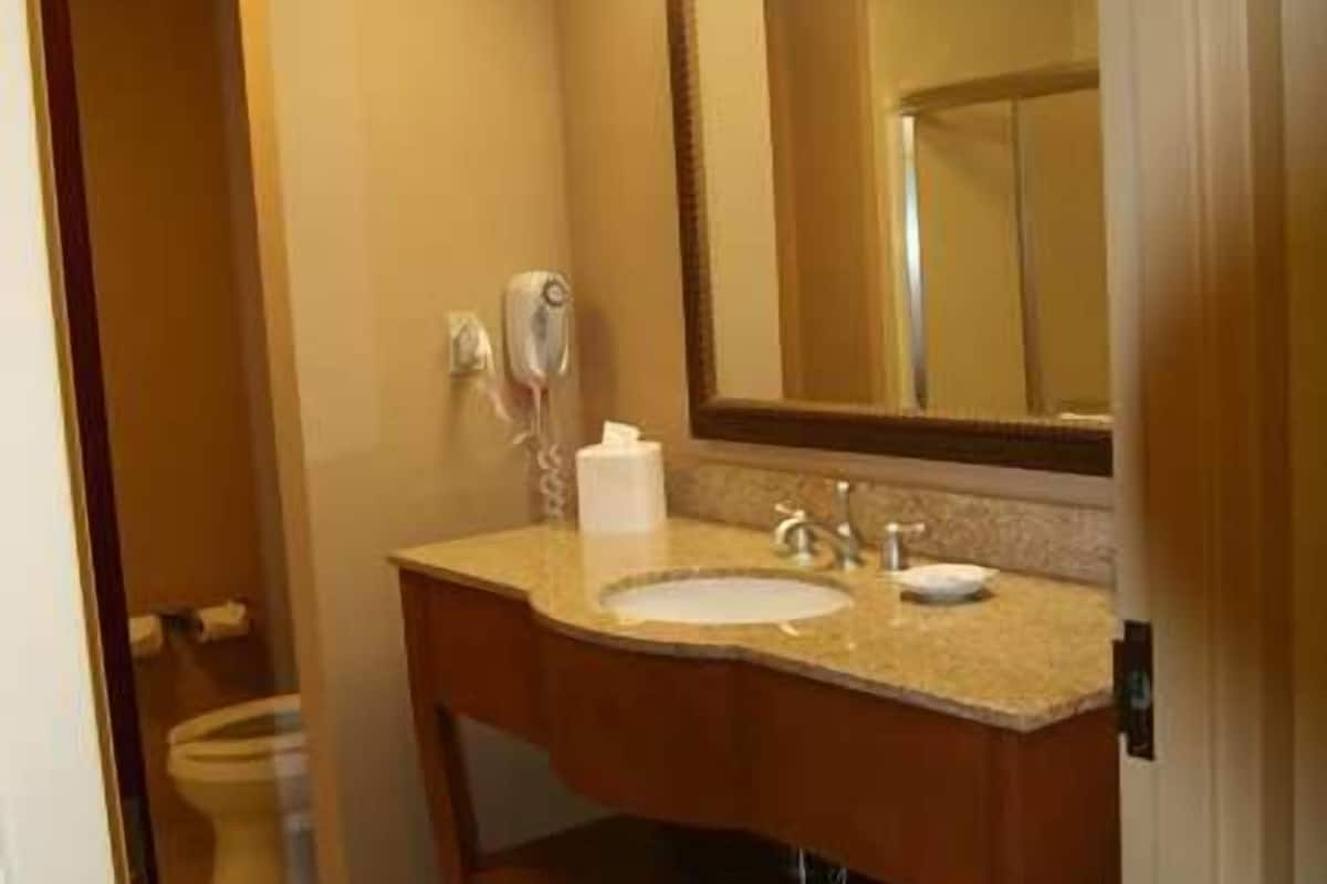 standard room, 1 king bed | bathroom sink