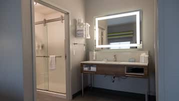 Free toiletries, hair dryer, towels