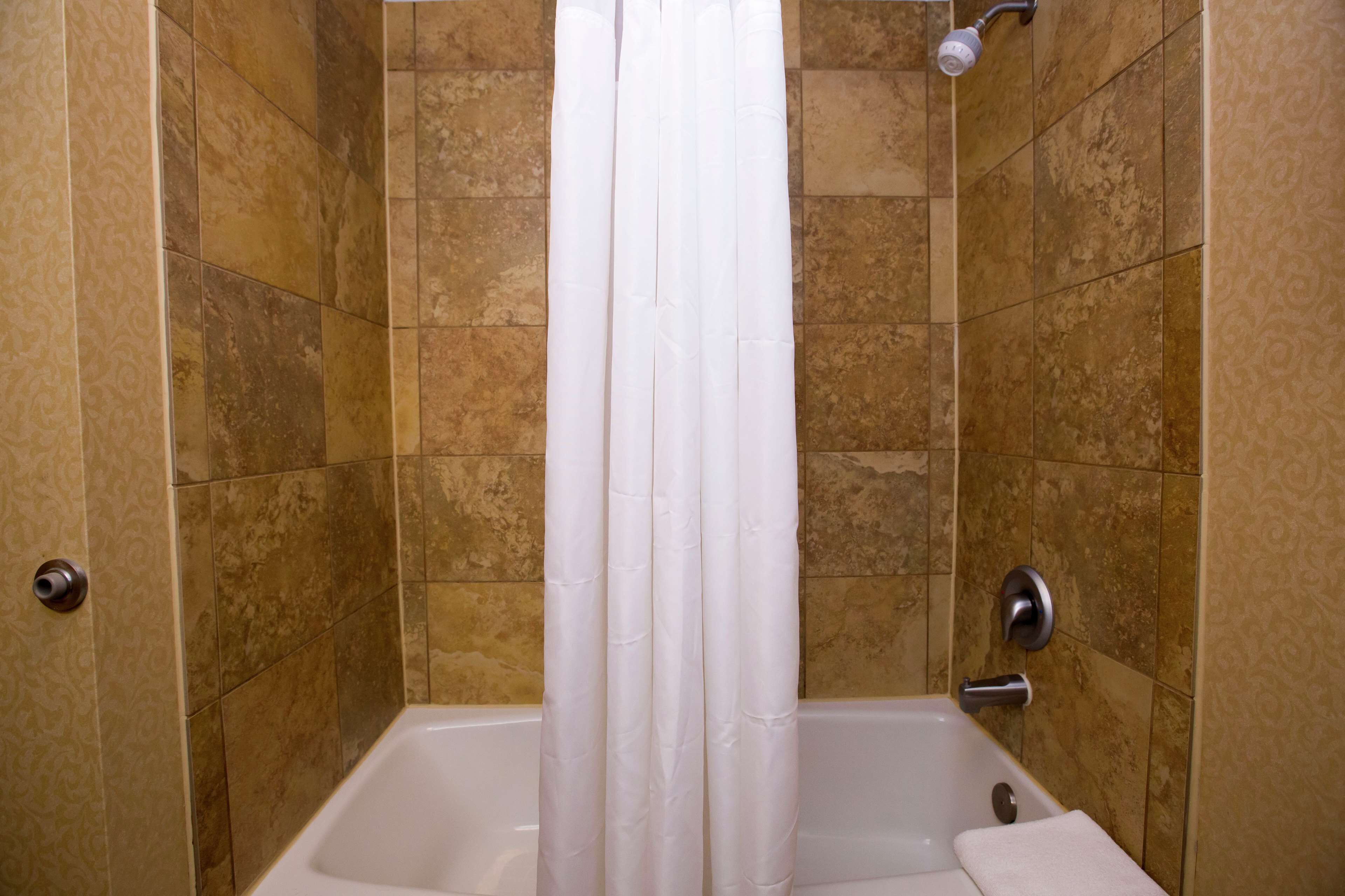 free toiletries, hair dryer, towels