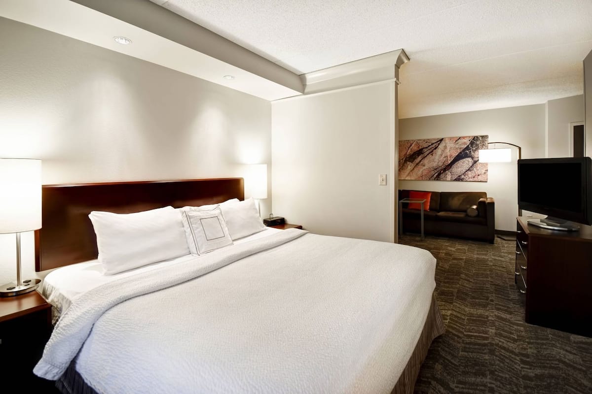 Premium bedding, pillow-top beds, desk, blackout curtains