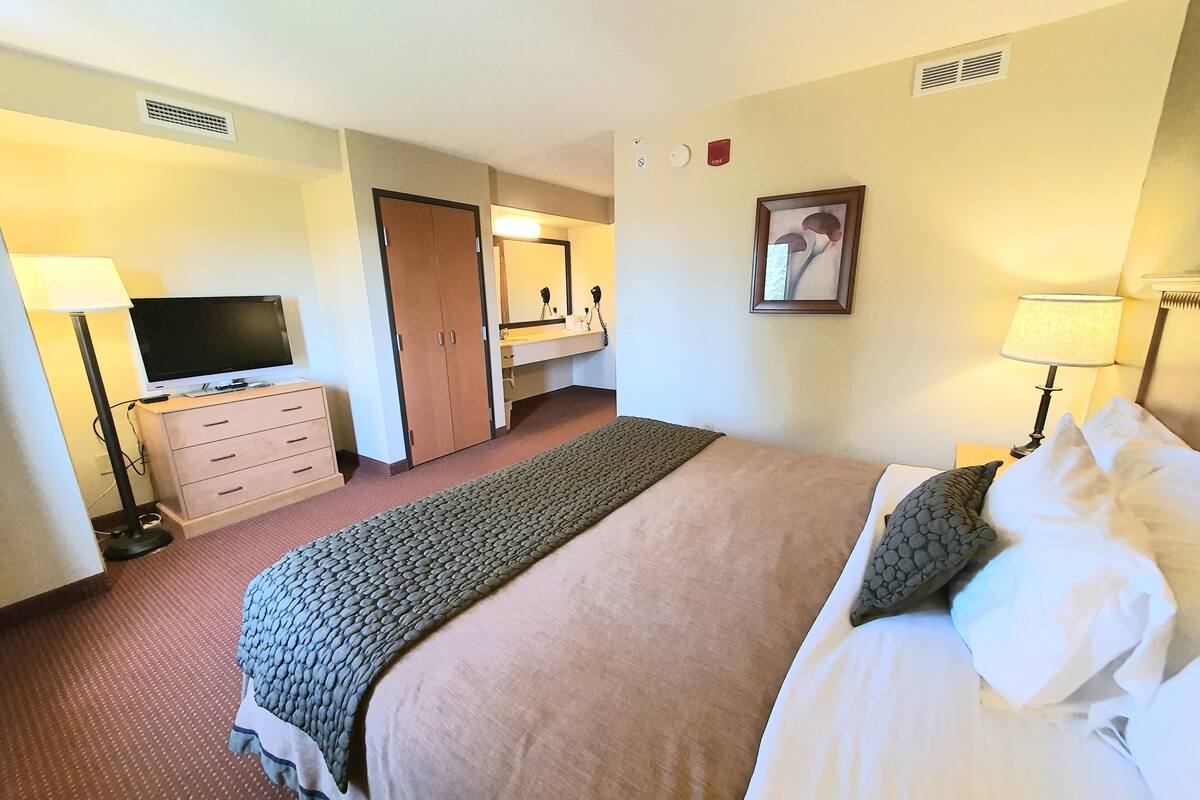 Presidential Suite, 1 King with Sofa bed, Ensuite, Non-Smoking | Down comforters, pillowtop beds, desk, blackout drapes
