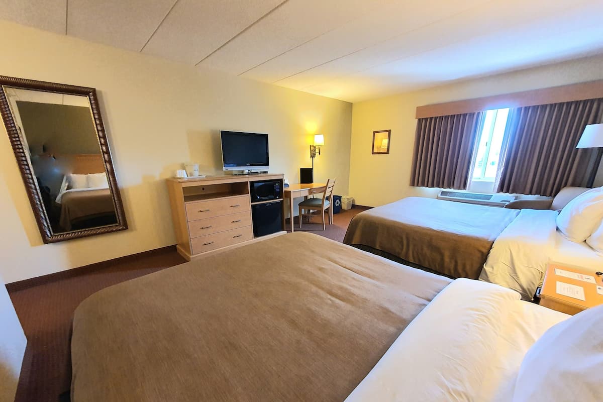 Executive Room, 2 Queen Beds, Non Smoking | Down comforters, pillowtop beds, desk, blackout drapes