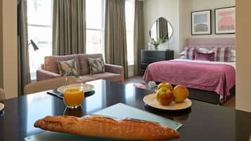 Open Plan Apartment with Sofa Bed | Street view