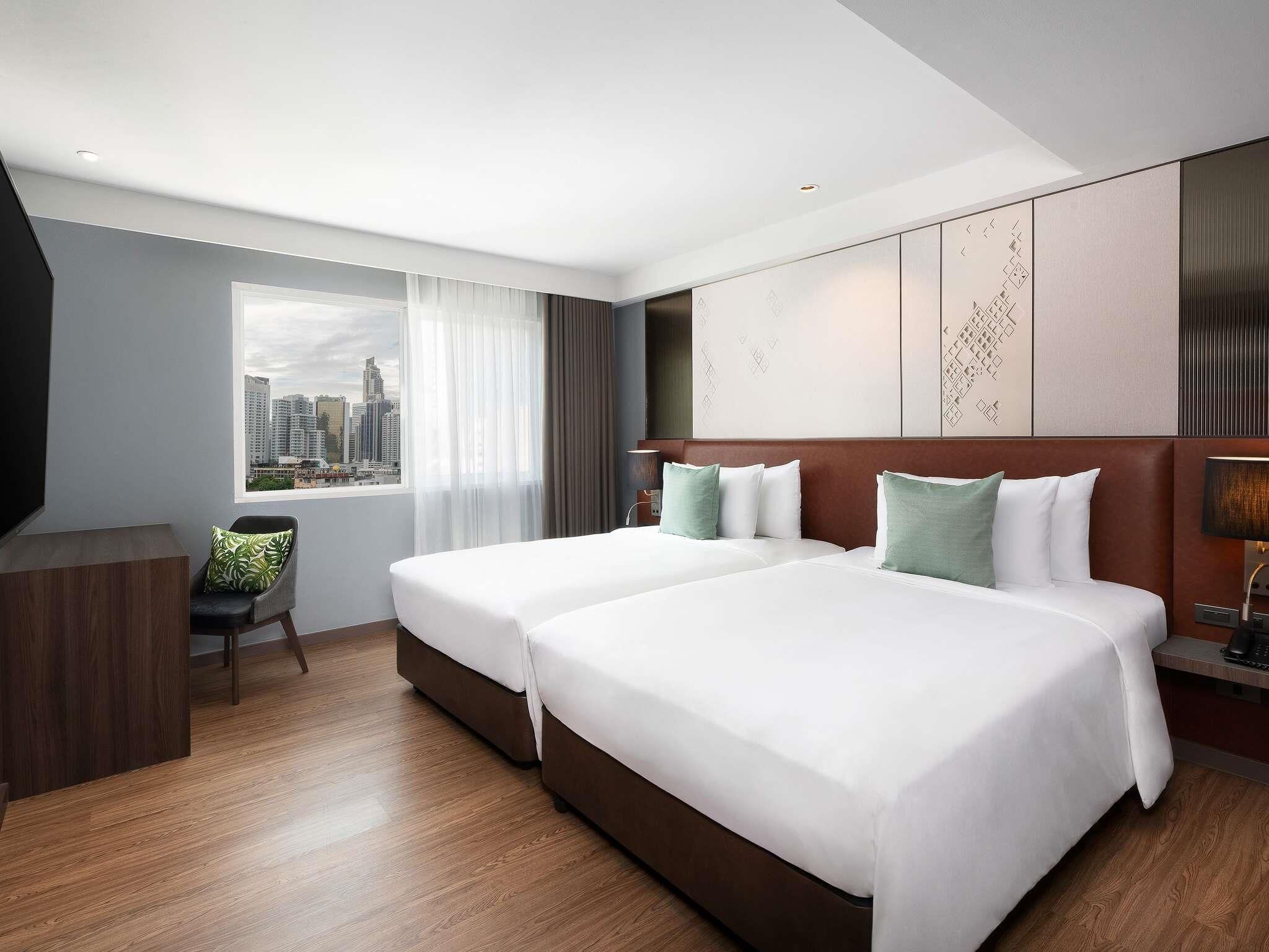 Standard Room, 2 Twin Beds | Premium bedding, pillowtop beds, minibar (some free items), in-room safe