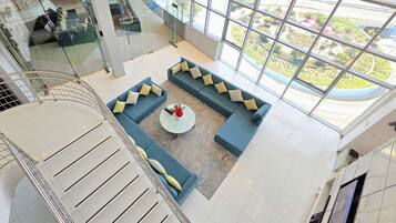 Penthouse | Living room | LED TV, fireplace