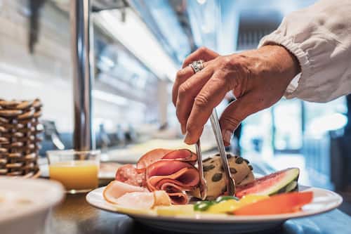 Free buffet breakfast