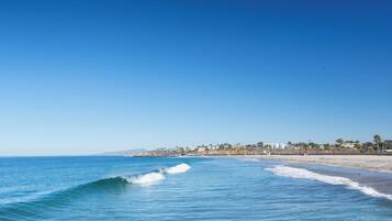 Beach nearby, free beach shuttle, beach umbrellas, beach towels